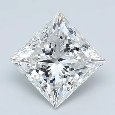 2.55ct E VS1 Rare Carat Ideal Cut Princess Lab Grown Diamond