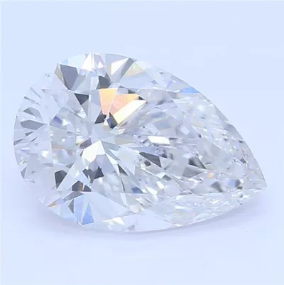 0.91ct E VS2 Rare Carat Ideal Cut Pear Lab Grown Diamond