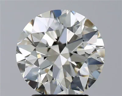 3.00ct K VS2 Rare Carat Ideal Cut Round Diamond