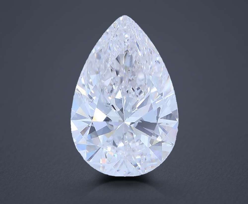 2.50ct F VS2 Rare Carat Ideal Cut Pear Lab Grown Diamond