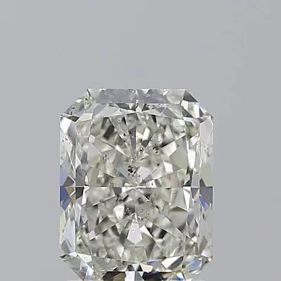 2.01ct J SI2 Rare Carat Ideal Cut Radiant Diamond