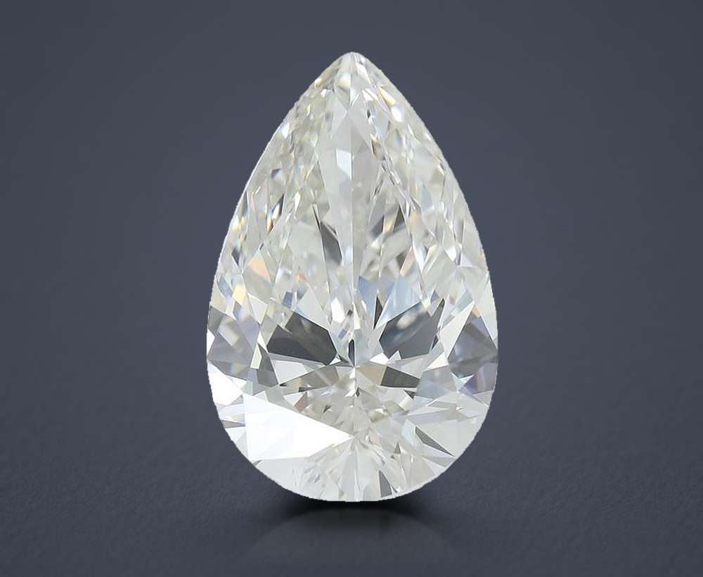 5.49ct I VVS2 Rare Carat Ideal Cut Pear Lab Grown Diamond