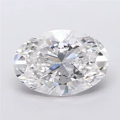2.52ct D VS2 Rare Carat Ideal Cut Oval Lab Grown Diamond