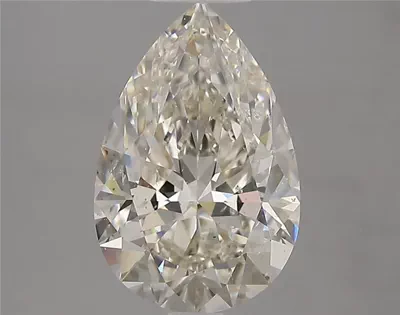 3.02ct K SI2 Rare Carat Ideal Cut Pear Diamond