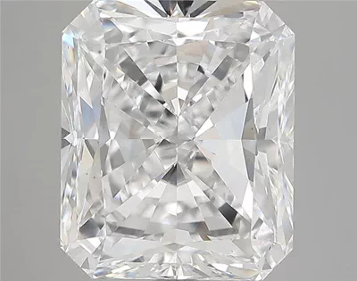 5.06ct E VS1 Rare Carat Ideal Cut Radiant Diamond