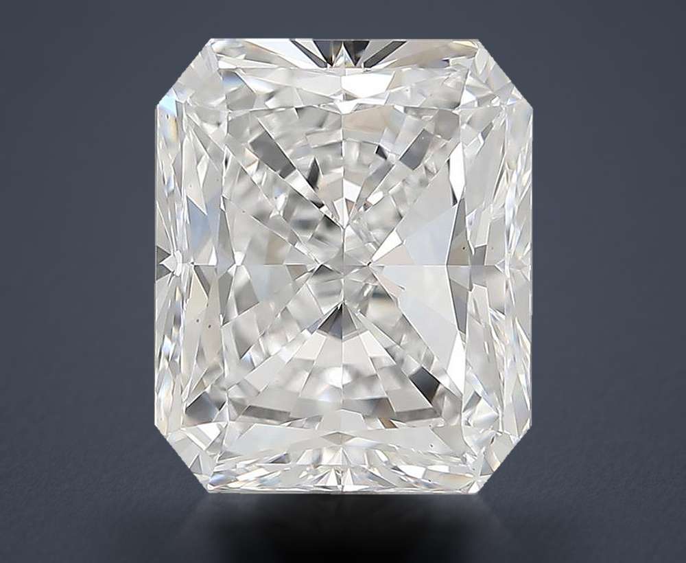 5.06ct E VS1 Rare Carat Ideal Cut Radiant Diamond