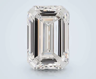 6.01ct F VVS2 Rare Carat Ideal Cut Emerald Lab Grown Diamond
