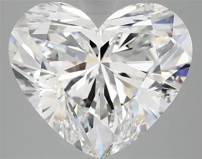 5.09ct E VVS2 Rare Carat Ideal Cut Heart Lab Grown Diamond