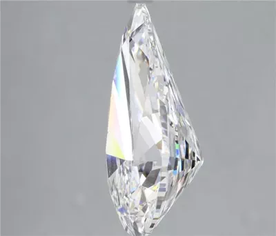 5.07ct F VS2 Rare Carat Ideal Cut Pear Diamond