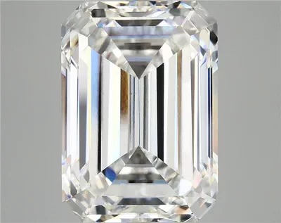 12.53ct F VVS2 Rare Carat Ideal Cut Emerald Lab Grown Diamond