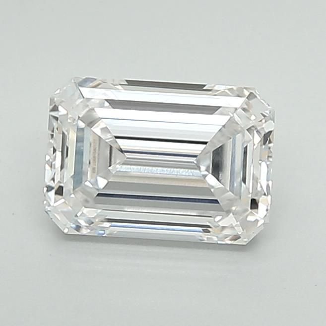 1.55ct D VS1 Rare Carat Ideal Cut Emerald Lab Grown Diamond