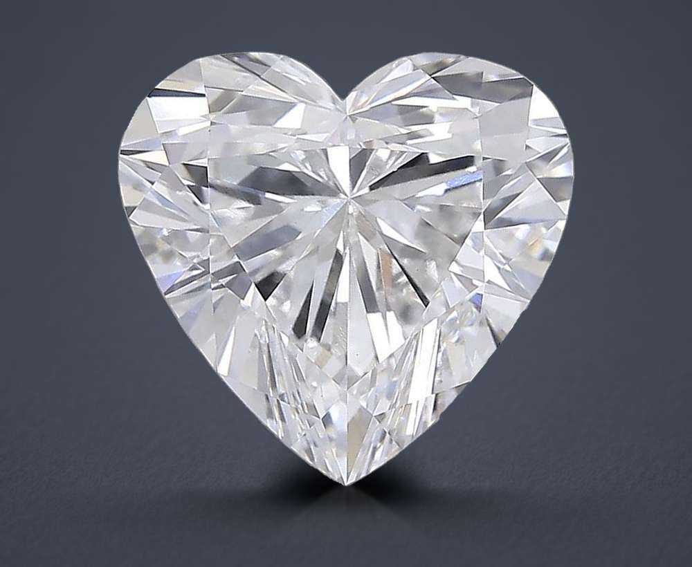 7.42ct E VVS2 Rare Carat Ideal Cut Heart Lab Grown Diamond