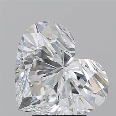 4.13ct E SI1 Rare Carat Ideal Cut Heart Diamond