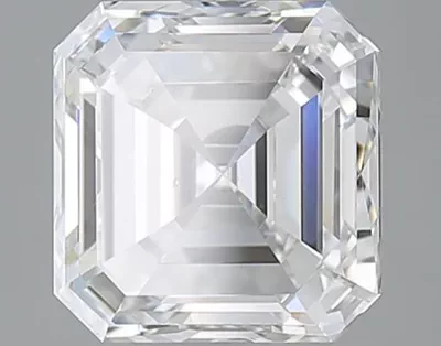 3.00ct F SI1 Very Good Cut Asscher Diamond