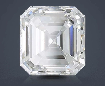 3.00ct F SI1 Very Good Cut Asscher Diamond