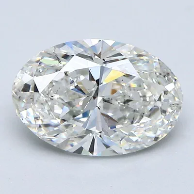 2.01ct I SI1 Rare Carat Ideal Cut Oval Diamond