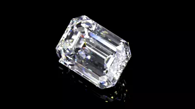 8.41ct D FL Rare Carat Ideal Cut Emerald Diamond