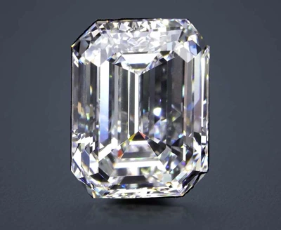 8.41ct D FL Rare Carat Ideal Cut Emerald Diamond