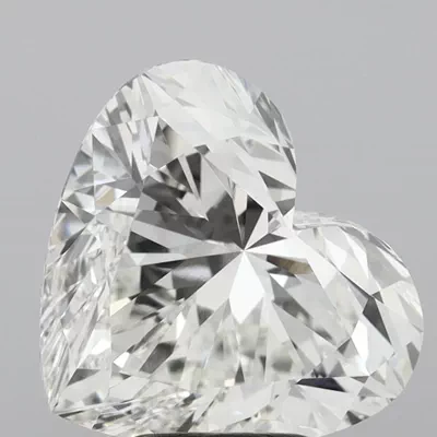 5.03ct G VVS2 Rare Carat Ideal Cut Heart Lab Grown Diamond