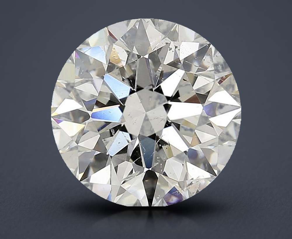 4.28ct H SI2 Rare Carat Ideal Cut Round Diamond