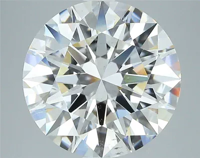 4.02ct F SI1 Rare Carat Ideal Cut Round Diamond