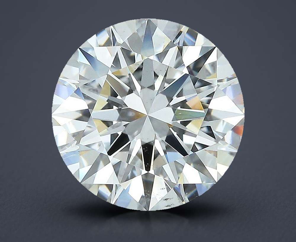 4.02ct F SI1 Rare Carat Ideal Cut Round Diamond