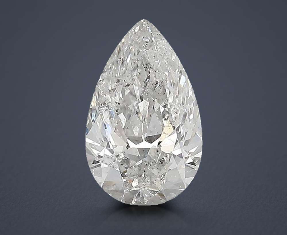 1.52ct G SI2 Rare Carat Ideal Cut Pear Diamond