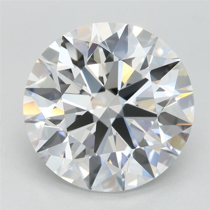 3.76ct D FL Rare Carat Ideal Cut Round Lab Grown Diamond