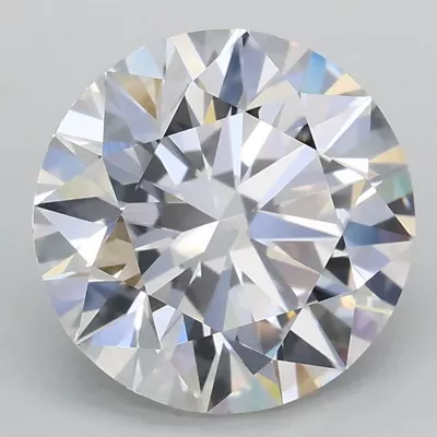 2.71ct E VVS2 Rare Carat Ideal Cut Round Lab Grown Diamond