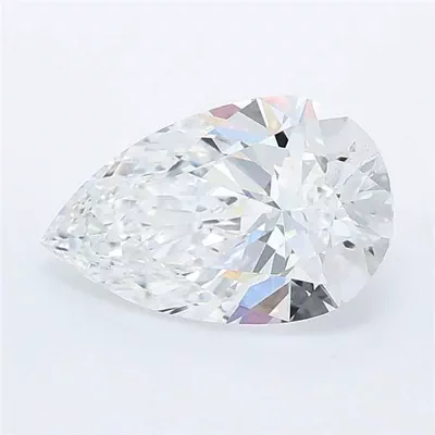 1.58ct D VS1 Rare Carat Ideal Cut Pear Lab Grown Diamond