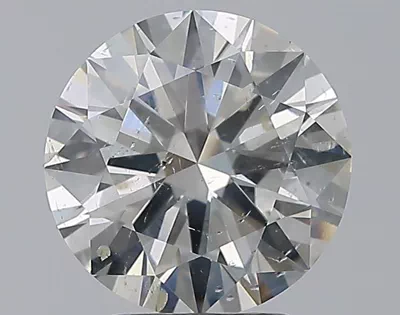3.01ct I SI2 Rare Carat Ideal Cut Round Diamond