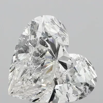 3.30ct F SI2 Rare Carat Ideal Cut Heart Diamond