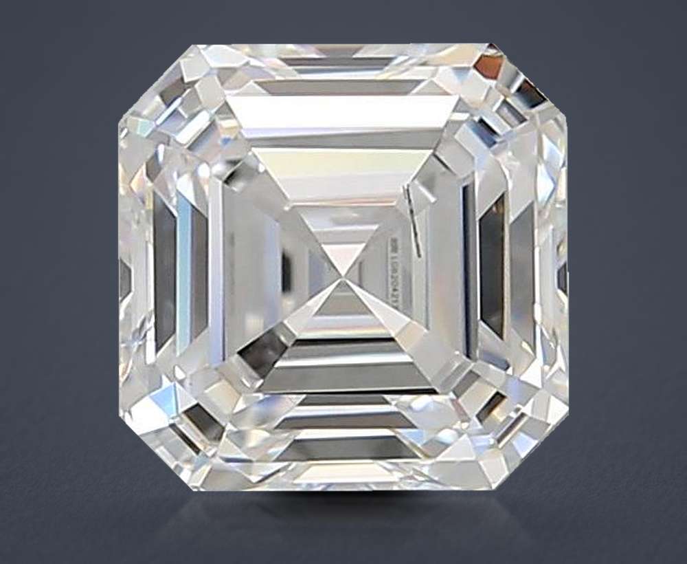 1.56ct D SI1 Rare Carat Ideal Cut Asscher Lab Grown Diamond
