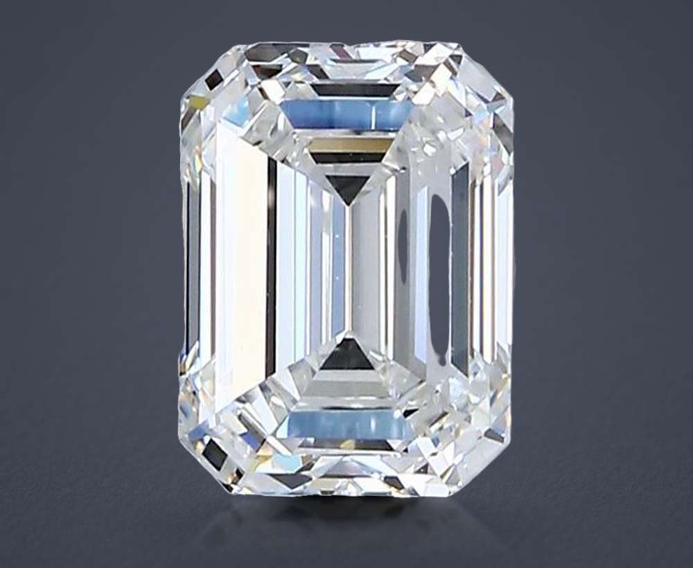 1.54ct G VVS1 Rare Carat Ideal Cut Emerald Diamond