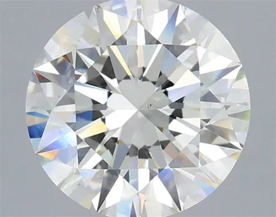 3.02ct I VS2 Rare Carat Ideal Cut Round Diamond