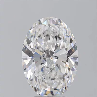 6.12ct D VVS2 Rare Carat Ideal Cut Oval Diamond