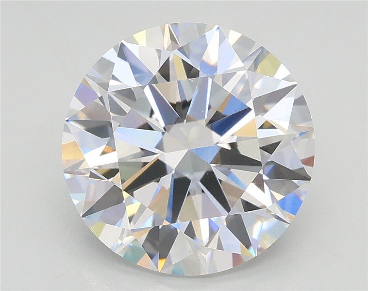3.04ct D VS1 Rare Carat Ideal Cut Round Lab Grown Diamond