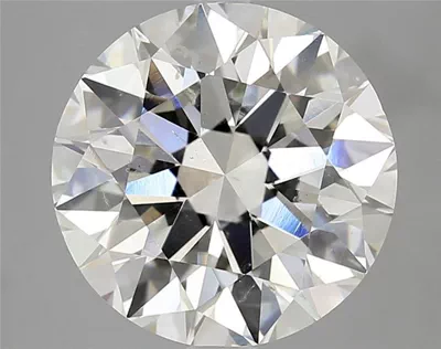 4.01ct I SI2 Rare Carat Ideal Cut Round Diamond