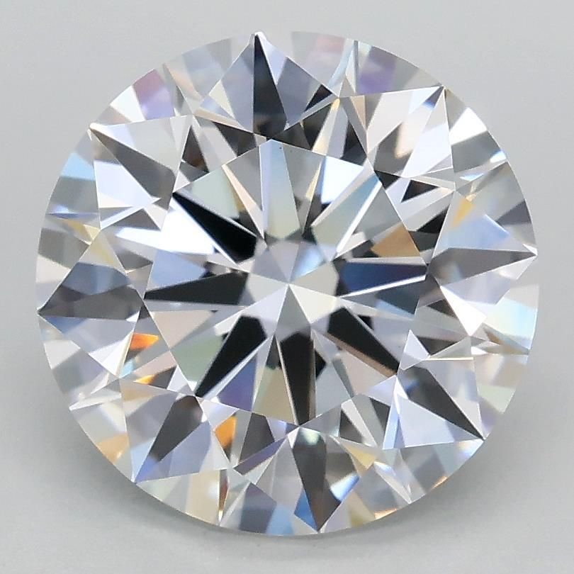 3.09ct D VVS2 Rare Carat Ideal Cut Round Lab Grown Diamond