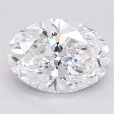 3.02ct D VVS2 Very Good Cut Oval Lab Grown Diamond