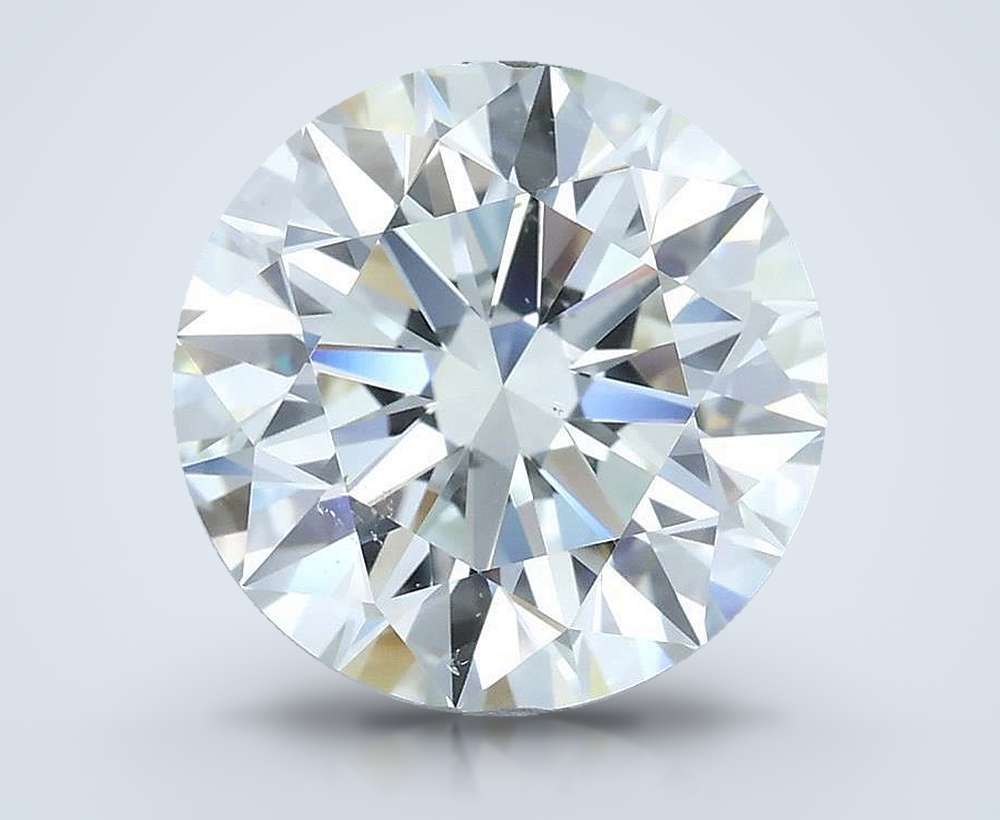 2.70ct J SI1 Rare Carat Ideal Cut Round Diamond