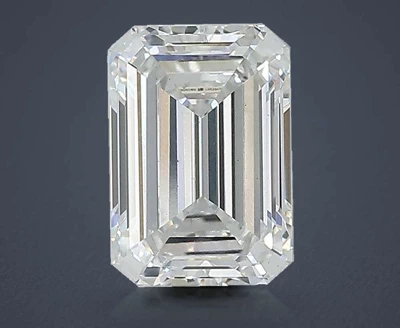 2.04ct F SI1 Rare Carat Ideal Cut Emerald Lab Grown Diamond