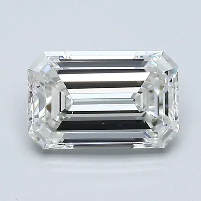 1.02ct H SI2 Rare Carat Ideal Cut Emerald Diamond