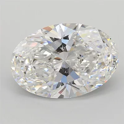 7.07ct E VVS2 Rare Carat Ideal Cut Oval Lab Grown Diamond