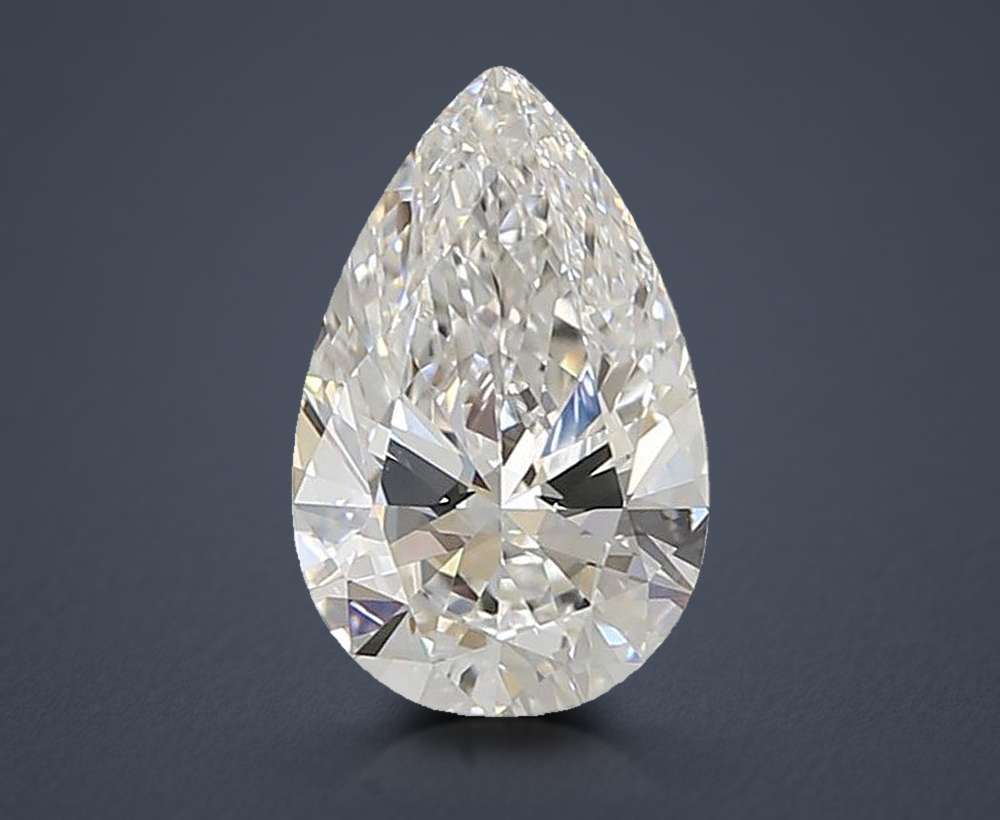1.79ct E VVS2 Rare Carat Ideal Cut Pear Lab Grown Diamond