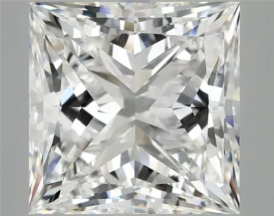 8.04ct E VVS2 Rare Carat Ideal Cut Princess Lab Grown Diamond