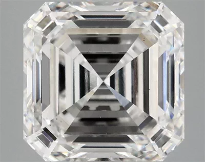 4.05ct F VS1 Excellent Cut Asscher Lab Grown Diamond