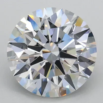 3.04ct F VVS2 Rare Carat Ideal Cut Round Lab Grown Diamond