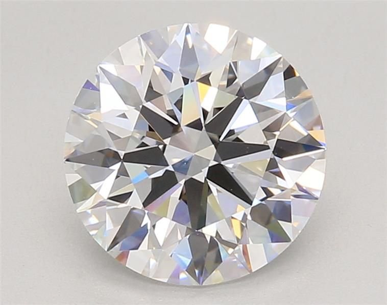 3.06ct E VVS2 Rare Carat Ideal Cut Round Lab Grown Diamond