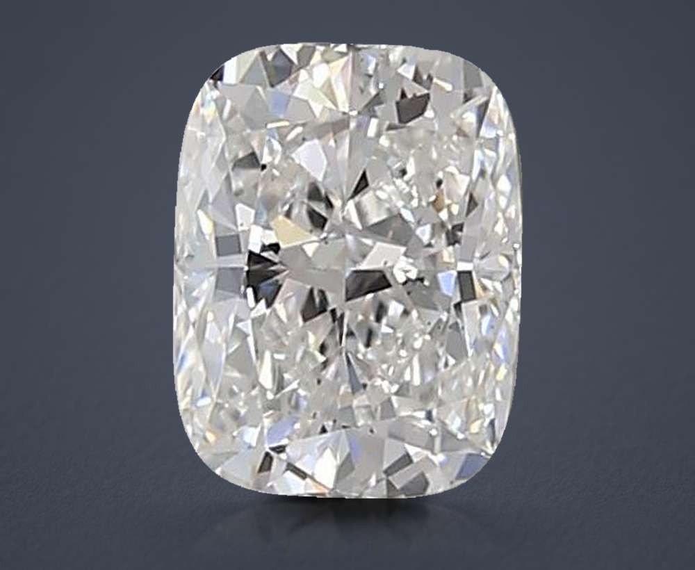0.65ct D VS2 Rare Carat Ideal Cut Cushion Lab Grown Diamond
